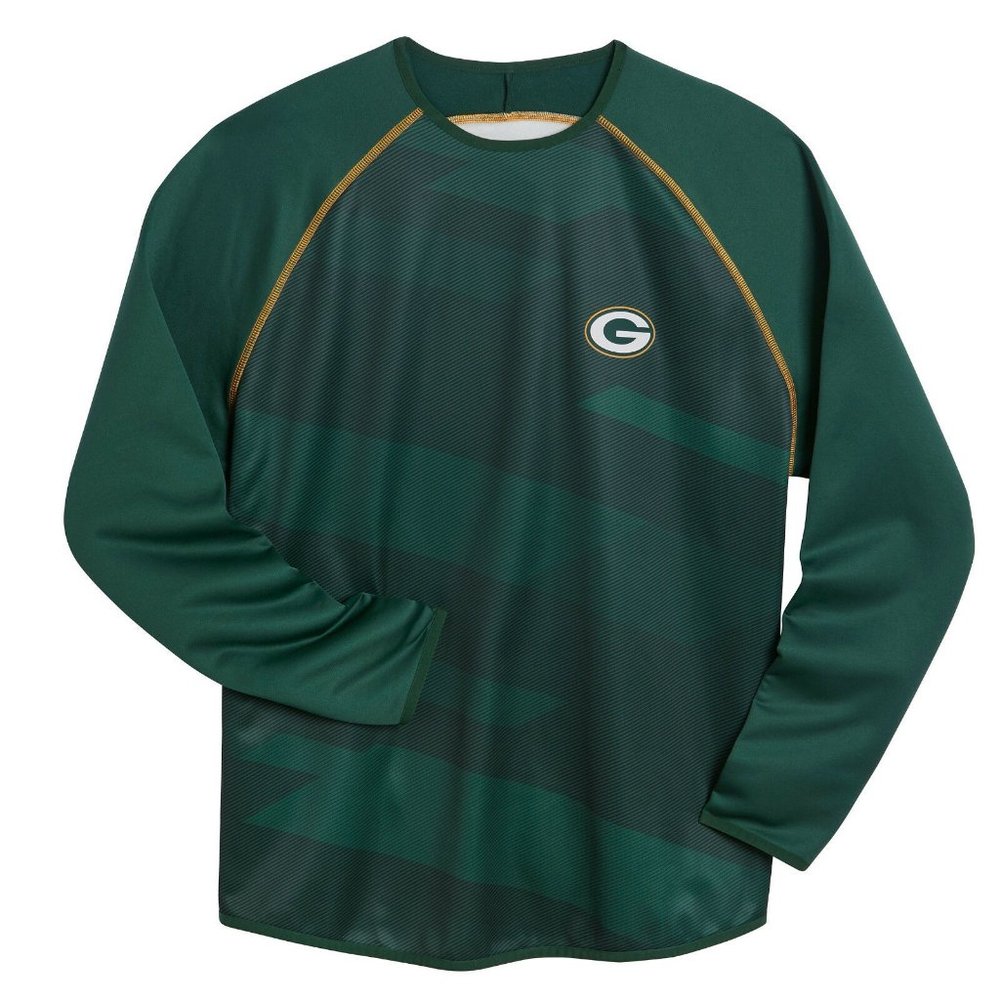 NFL GREEN BAY PACKERS MENS GREEN RIVAL VISION SWEATER SIZE MEDIUM NWT
